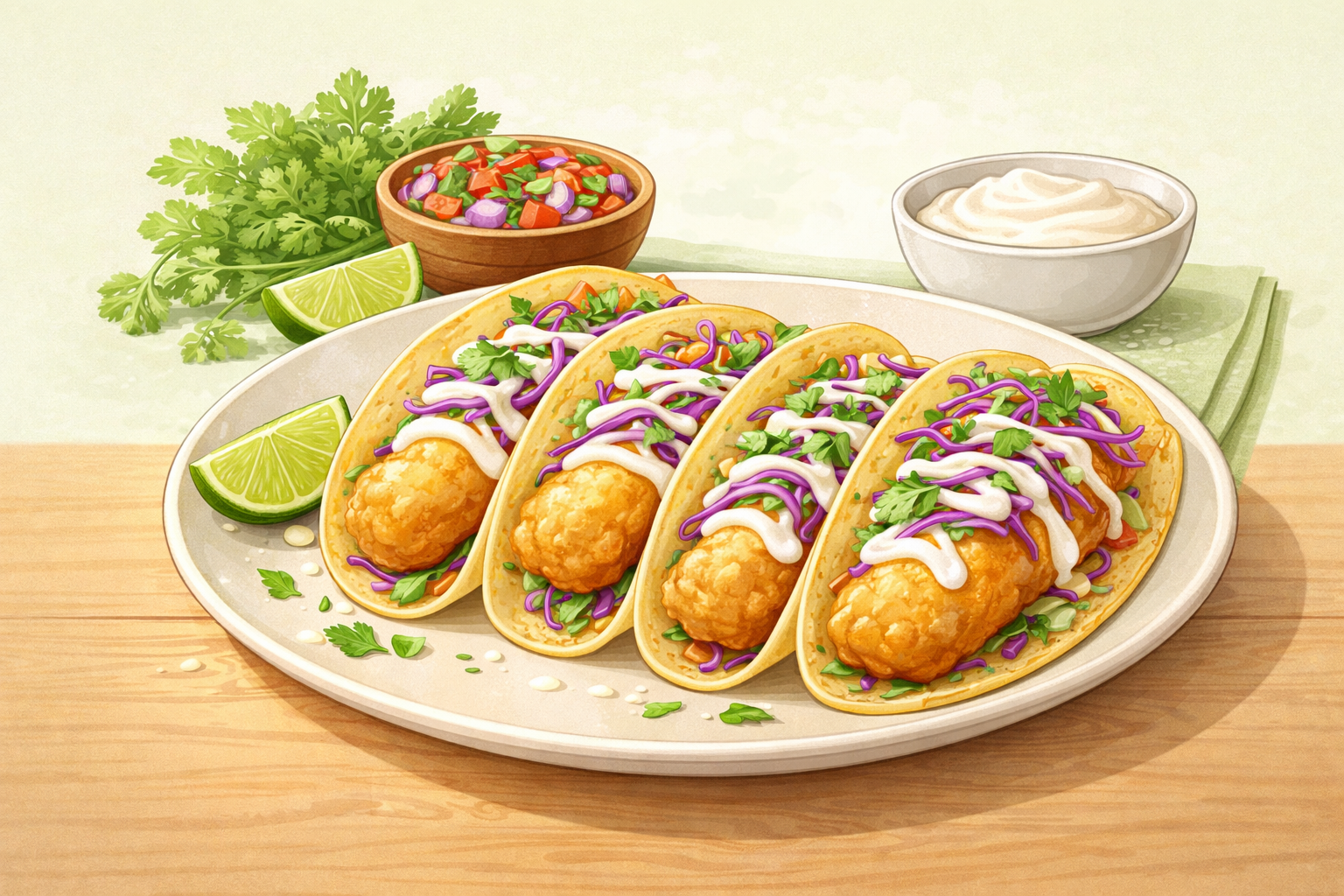 Taco de pescado capeado